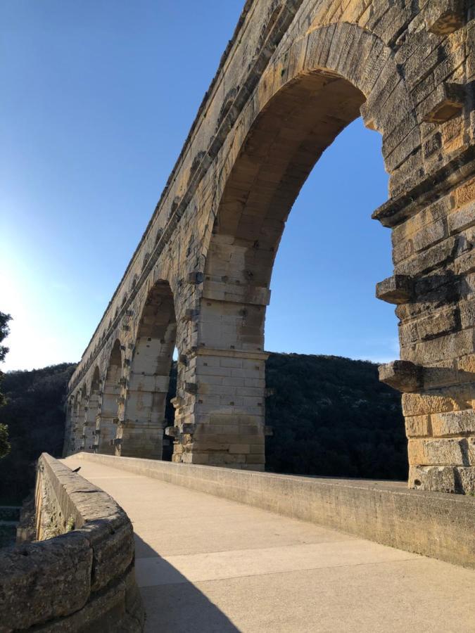 Studio Havre De Paix Au Pont Du Gard Piscine Et Jacuzzi Chez Valerie Payre 韦尔-加尔桥 外观 照片