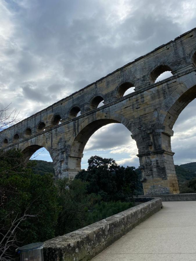 Studio Havre De Paix Au Pont Du Gard Piscine Et Jacuzzi Chez Valerie Payre 韦尔-加尔桥 外观 照片