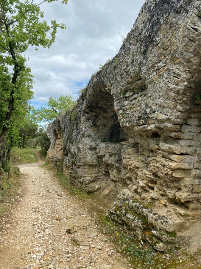 Studio Havre De Paix Au Pont Du Gard Piscine Et Jacuzzi Chez Valerie Payre 韦尔-加尔桥 外观 照片