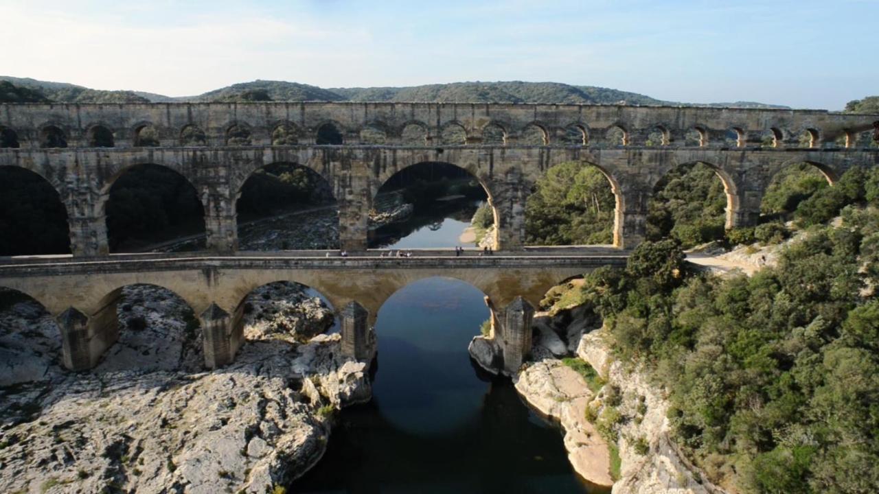 Studio Havre De Paix Au Pont Du Gard Piscine Et Jacuzzi Chez Valerie Payre 韦尔-加尔桥 外观 照片